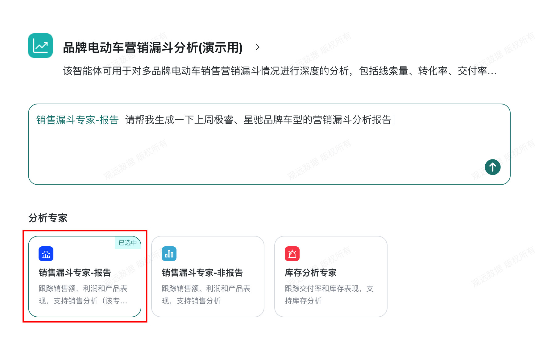 分析专家调用