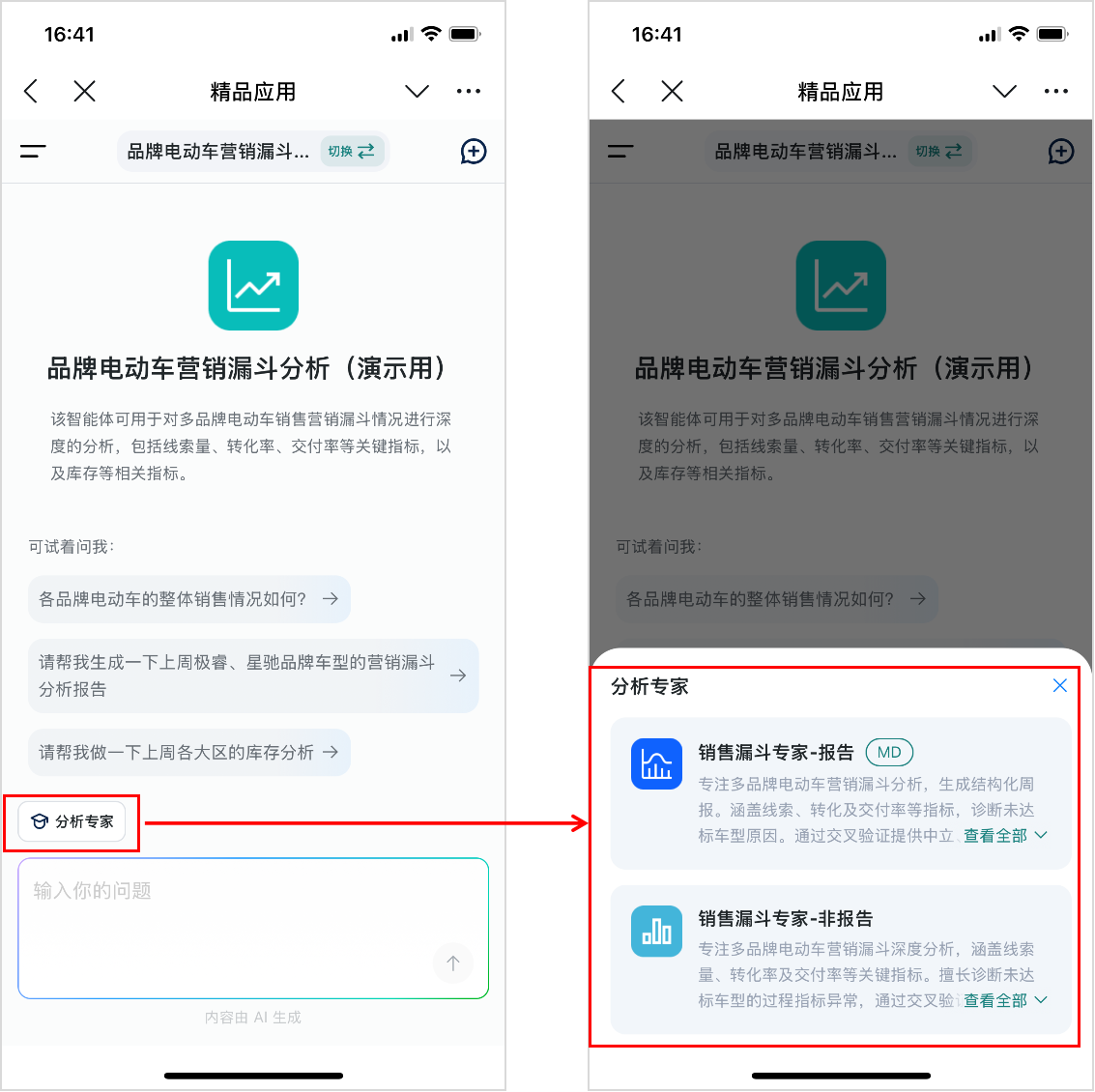 选择分析专家